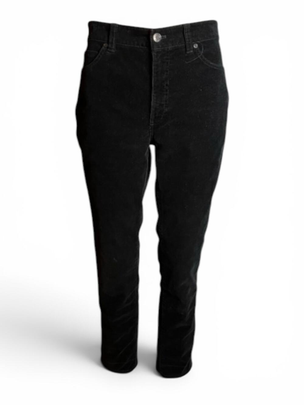 Talbots Navy Blue Corduroy Jeans 6P High Waist Straight Leg Cabincore Western